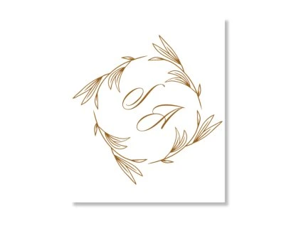 Visačka na darček - Golden Exquisite