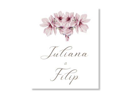 Visačka na darček - Magnólia