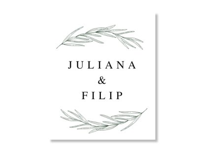 Visačka na darček - Rosemary