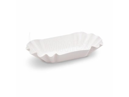 98152 papirova miska fsc mix ovalna bila 17 5 x 10 x 3 cm 10 ks