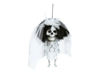 Viseča dekoracija - Skeletna nevesta 15 cm