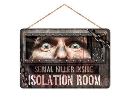 Tabla na vratih - Isolation room