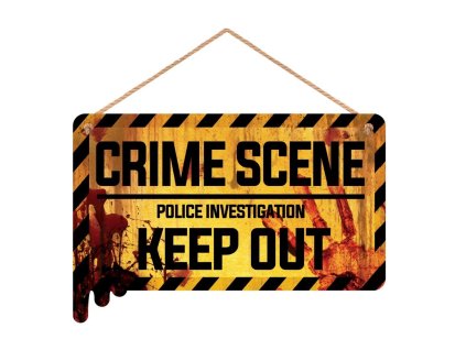 95776 visiaca tabulka crime scene 35 x 20 cm