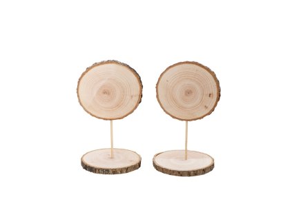 4 wooden table place holder dia 10cm x 20cm