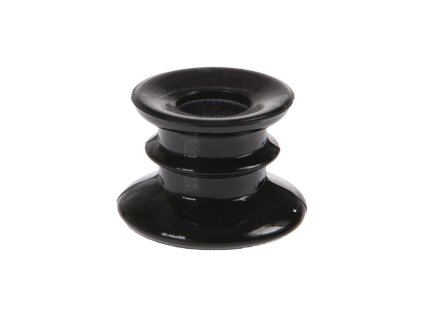 black glass candle holder 4cm
