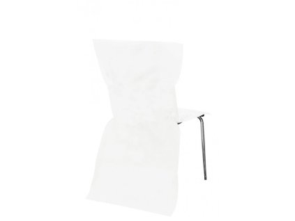 6 housses de chaise intisse blanc