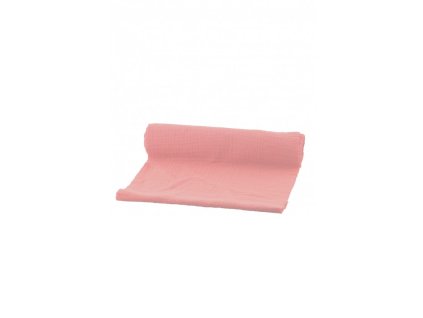table runner cotton embossed pink lady 26cm x 3m