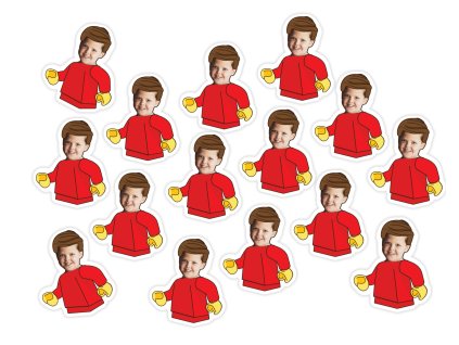 Personalizované konfety -  Lego