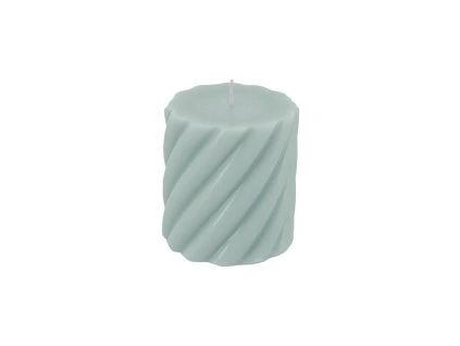 Sviečka špirála - Sage green 7 x 7,5 cm