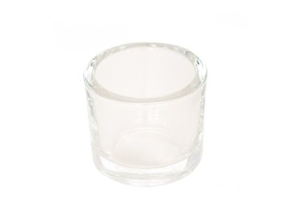 round glass candleholder dia 6 5cm x 5 7cm