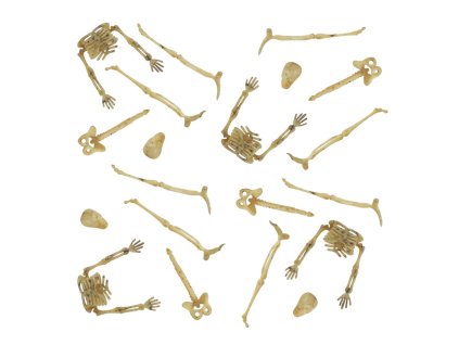 set of 20 mini plastic skeleton bones 9cm