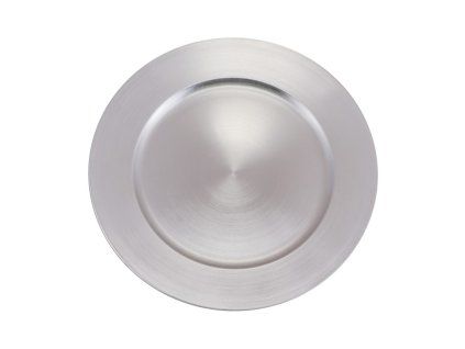 Dekoračný tanier - Strieborný 33 cm