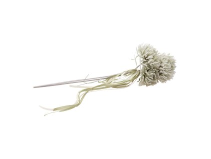 bouquet 3 scabieuses vert sauge 13cm x 13cm x 55cm