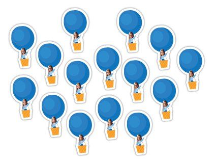 Personalizované konfety - Balónová oslava