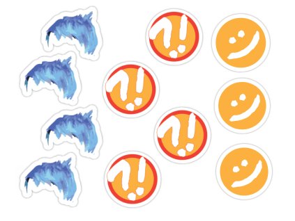 Personalizirane dekoracije na palčki za kolačke - V glavi