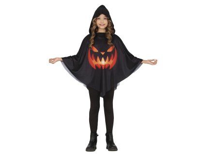 Detské poncho - Tekvica