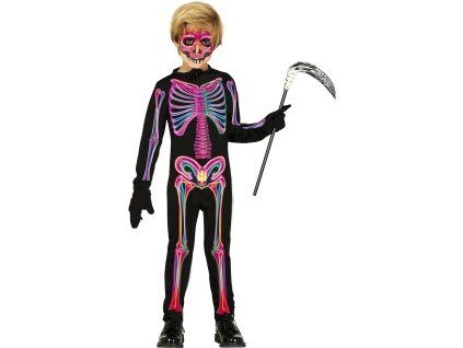 Detský kostým - Neon kostra