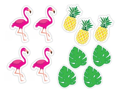 Personalizirane dekoracije na palčki za kolačke - Aloha