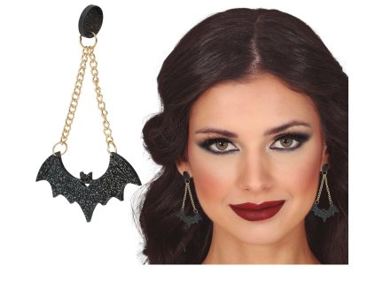 Visiace náušnice - Netopier