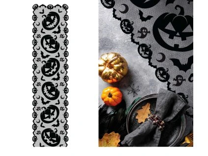 Behúň na stôl - Halloween tekvice 45 x 200 cm
