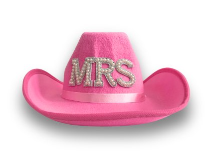 Kovbojský klobúk - MRS ružový