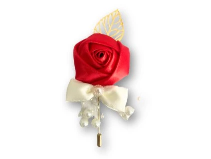 Svadobné pierko - Ruža červená 1 ks