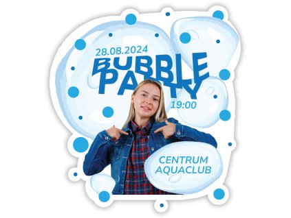 Personalizirana vabila 6 kos - Bubble party