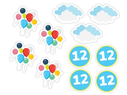 Personalizirane dekoracije na palčki za kolačke - Praznovanje z baloni