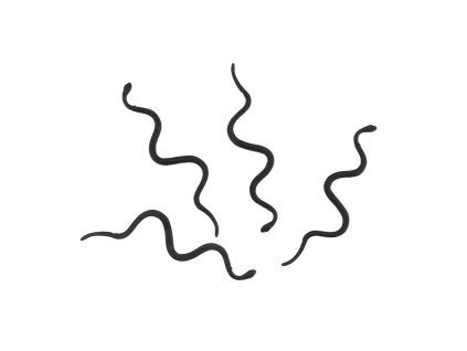 Dekorácia - čierne hady 12 ks