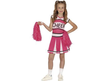 Otroški dekliški kostum navijačica - Roza