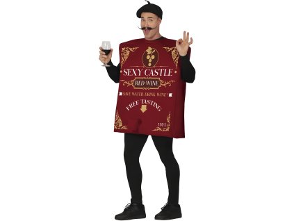 Kostým - Krabica červeného vína