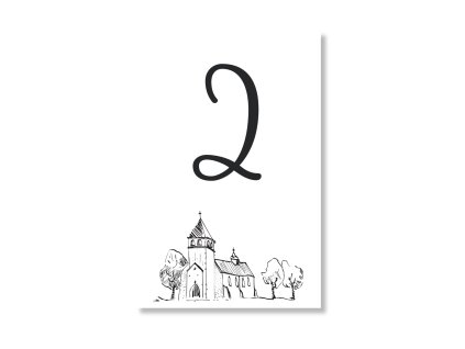 Číslo stola - Sketch