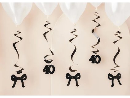 Dekoračné víry k 40.narodeninám