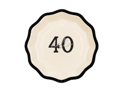 Papierové taniere - ''Hello 40'' 18 cm