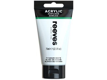 Akrylová farba biela 75 ml Reeves