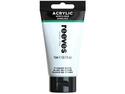 780804866278 RVS ACRYLIC COLOUR 75ML TITANIUM WHITE [FRONT] 780804866278