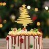 354168 CAKE TOPPER ARBOL NAVIDAD ORO 16.58CM 5