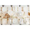 Papierové taniere - Biele s ornamentom 23 cm 6 ks