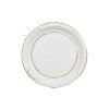 Papierové taniere - Biele s ornamentom 23 cm 6 ks