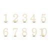 Drevené čísla na stôl 10 ks