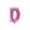 Fóliový balón Mini - Písmeno D 35 cm ružový