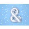 Fóliový balón Mini - Symbol & 35cm strieborný