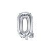 Fóliový balón Mini - Písmeno Q 35cm strieborný