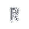 Fóliový balón Mini - Písmeno R 35cm strieborný