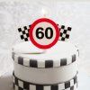 Narodeninová sviečka - 60tka 6,3 cm 1 ks