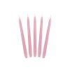 Kónická sviečka ružová - matná 24 cm