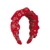 Ženski božični trak za glavo - rdeč