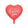 Fóliový balón - Červené srdce love you 45 cm