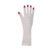 Dámske dierkované rukavice - biele
