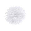 Pompom v tvare bieleho kvetu 35 cm